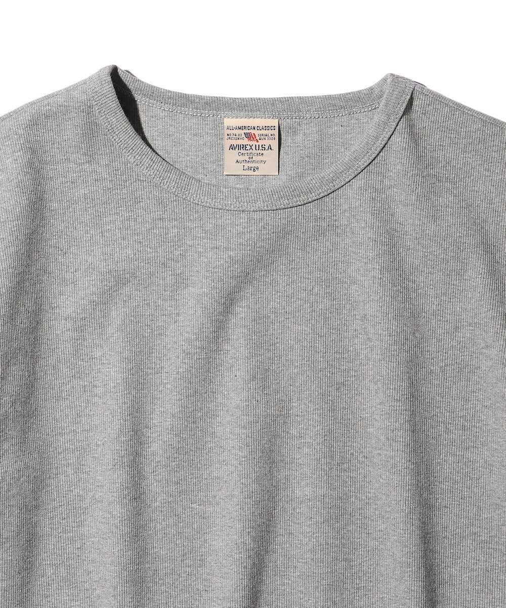 リブ ショートスリーブTシャツ