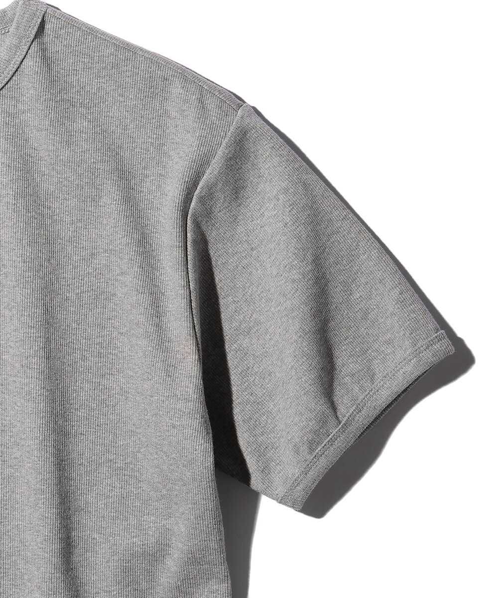 リブ ショートスリーブTシャツ