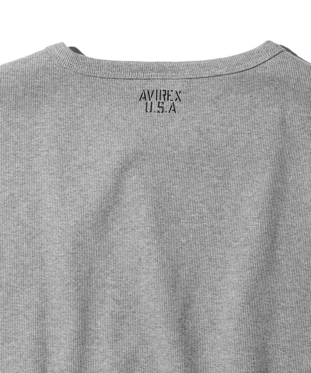 リブ ショートスリーブTシャツ