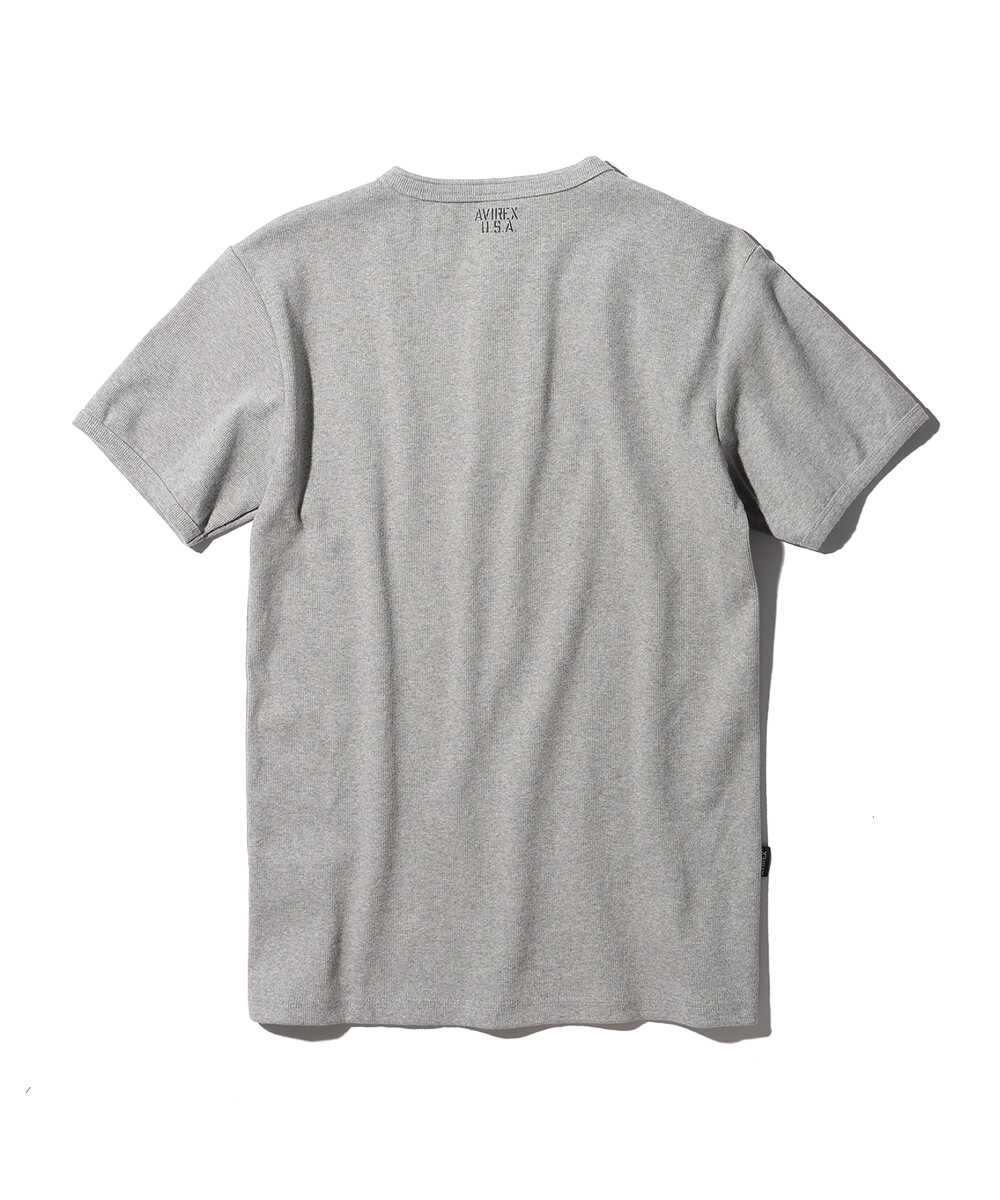 デイリー リブ ヘンリーネックTシャツ