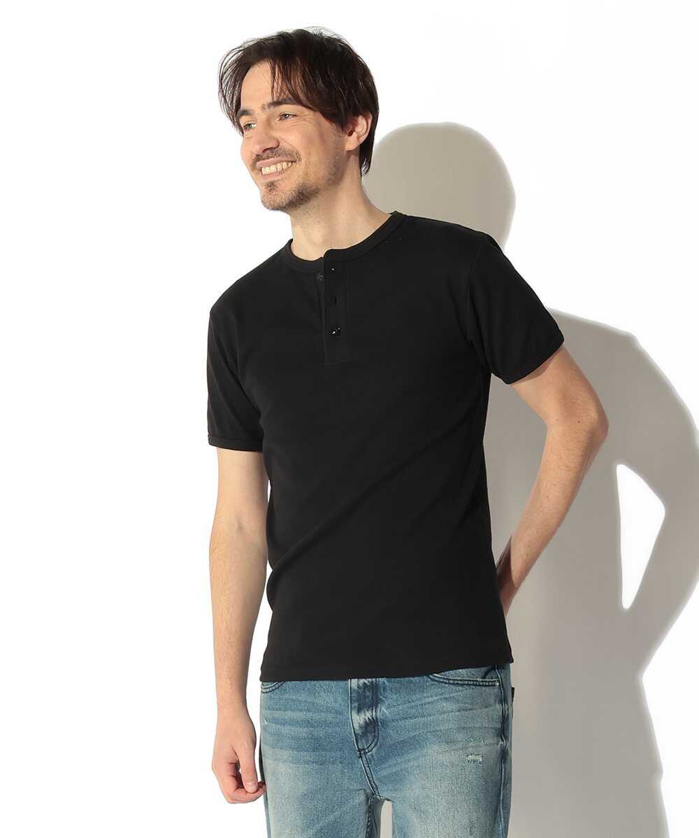 デイリー リブ ヘンリーネックTシャツ
