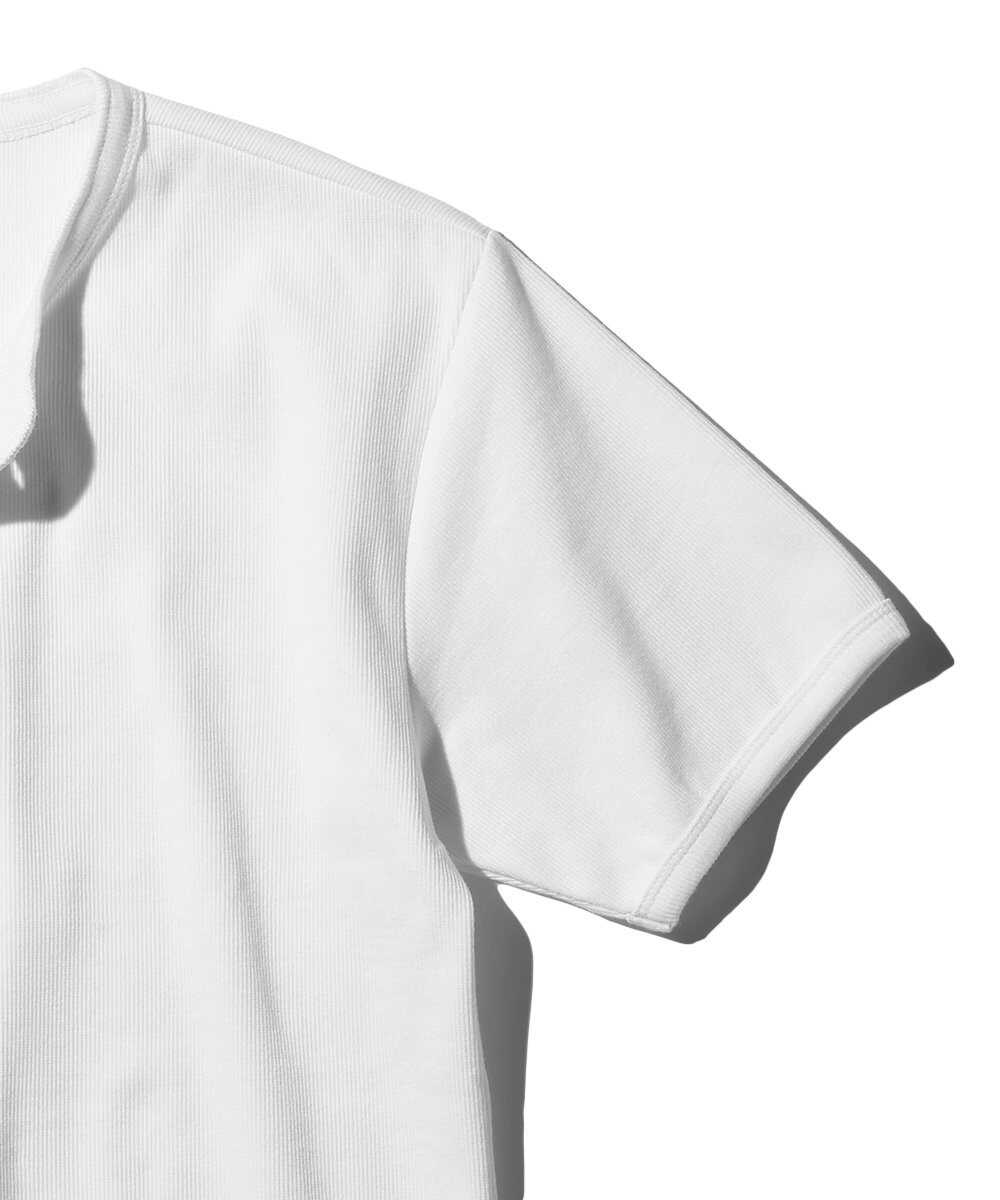 デイリー リブ ヘンリーネックTシャツ