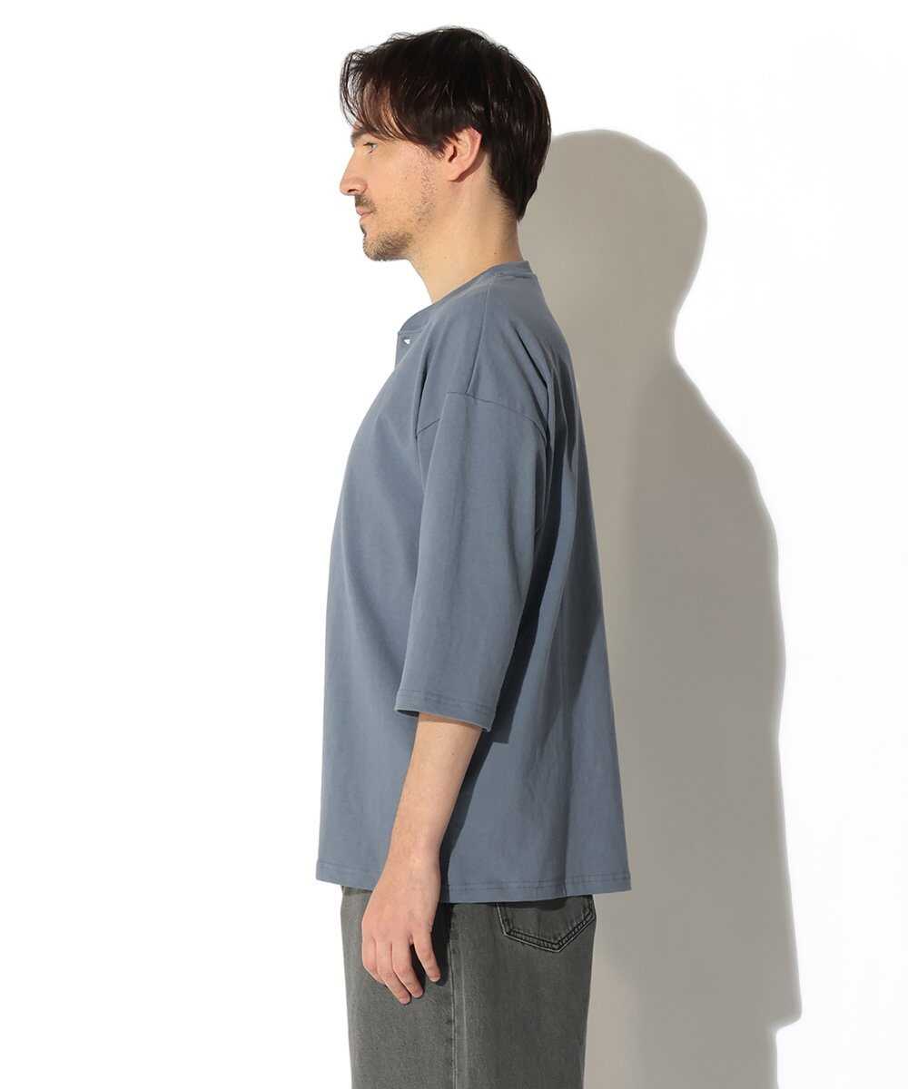 ヘビーウェイト リラックス 7分袖 ヘンリーTシャツ