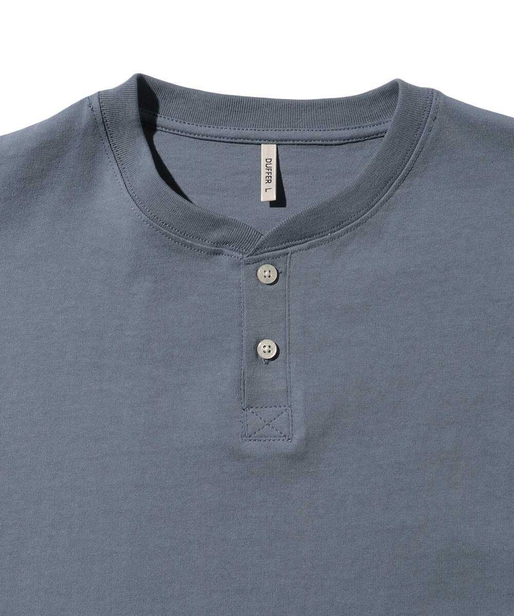 ヘビーウェイト リラックス 7分袖 ヘンリーTシャツ