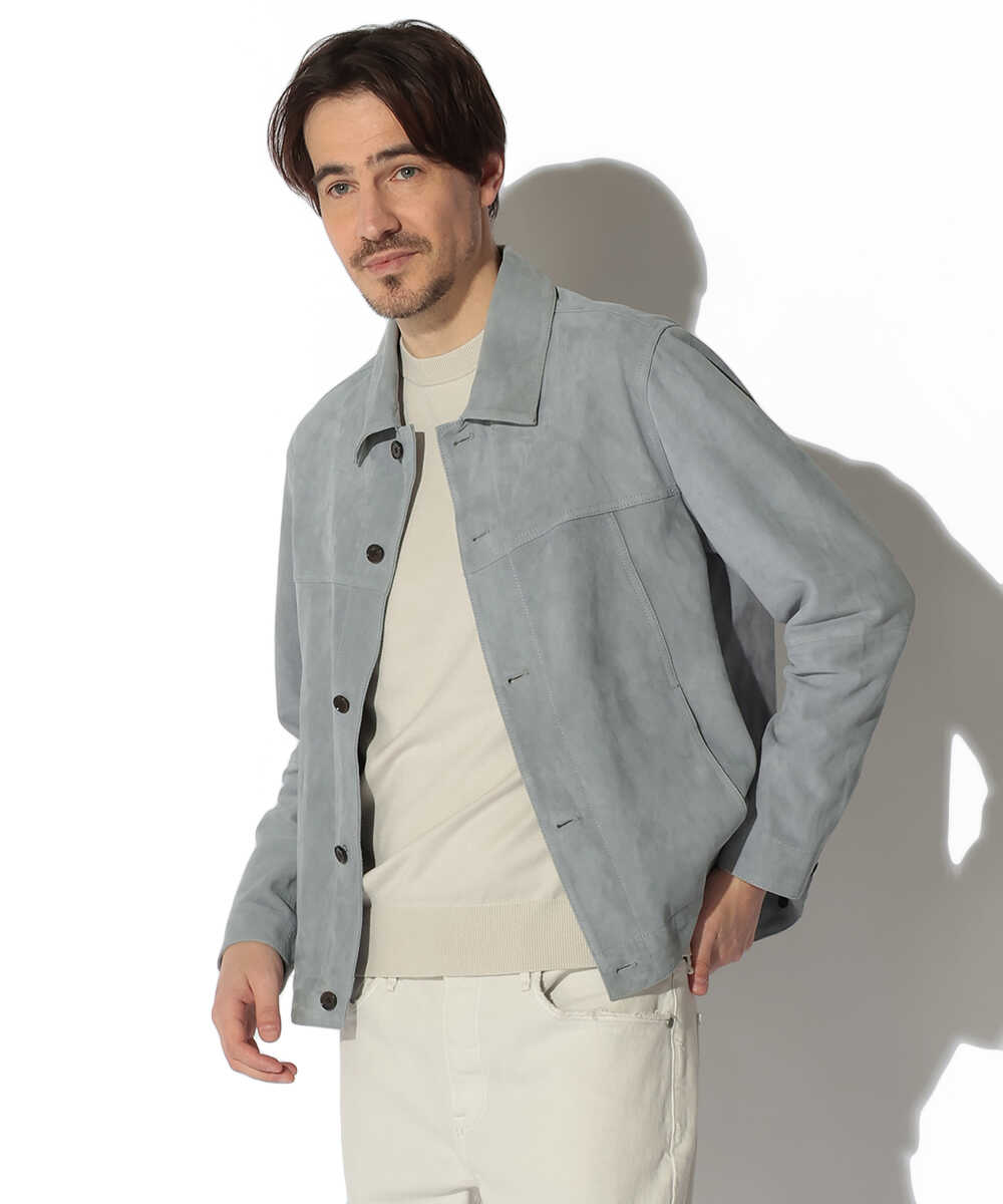 JADEN/ジェイデン ゴートスウェードレザーGジャン