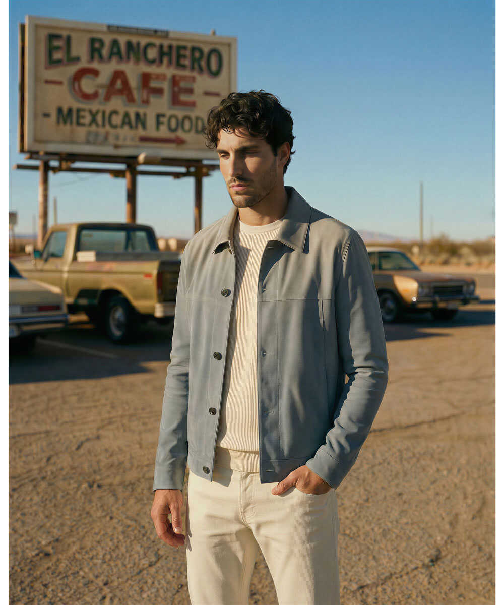 JADEN/ジェイデン ゴートスウェードレザーGジャン