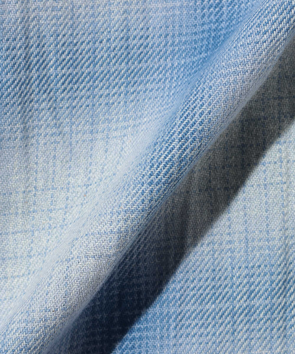 2ホック チェックシャツ 