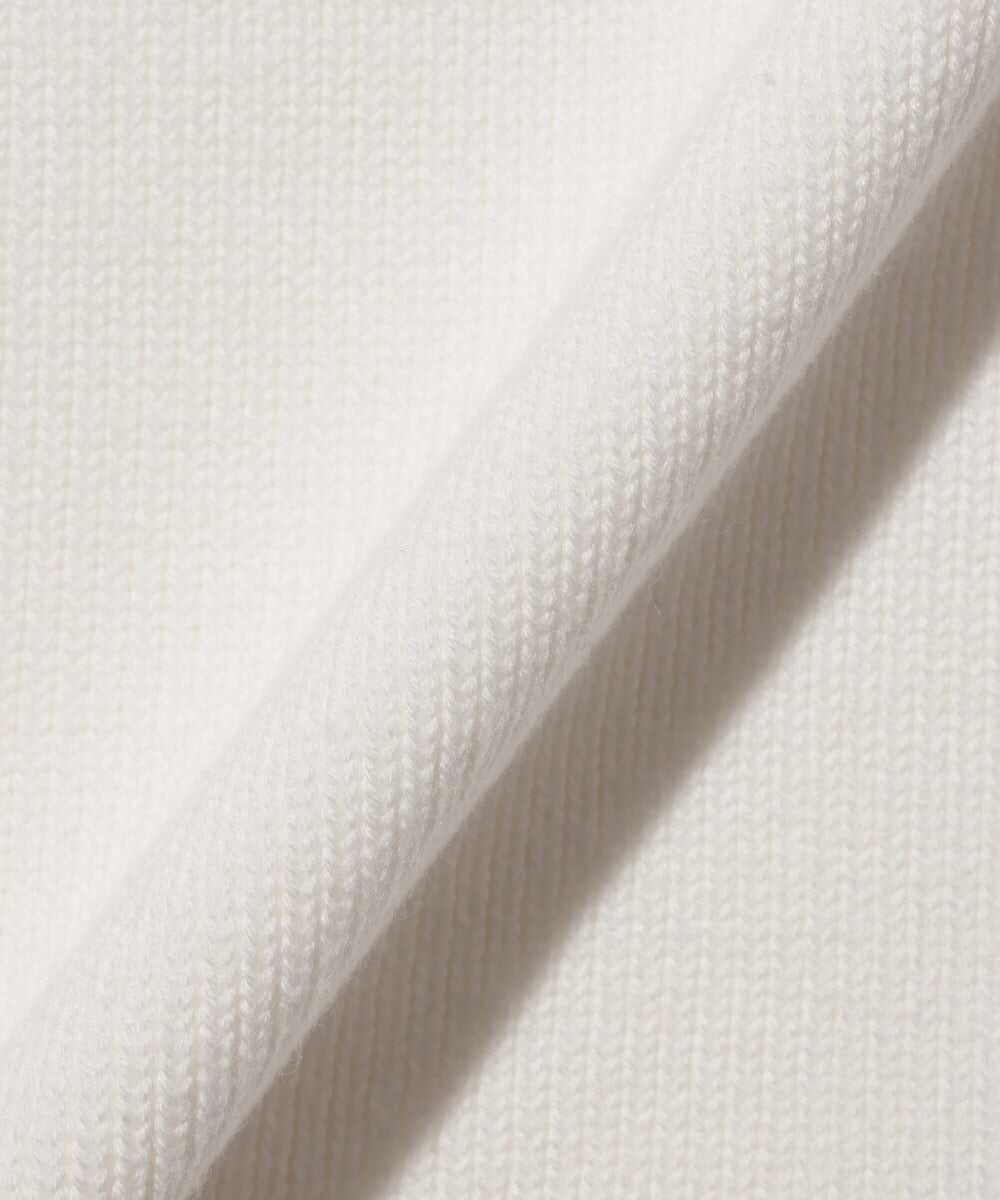 クォーターニット キーネック5分袖Tシャツ