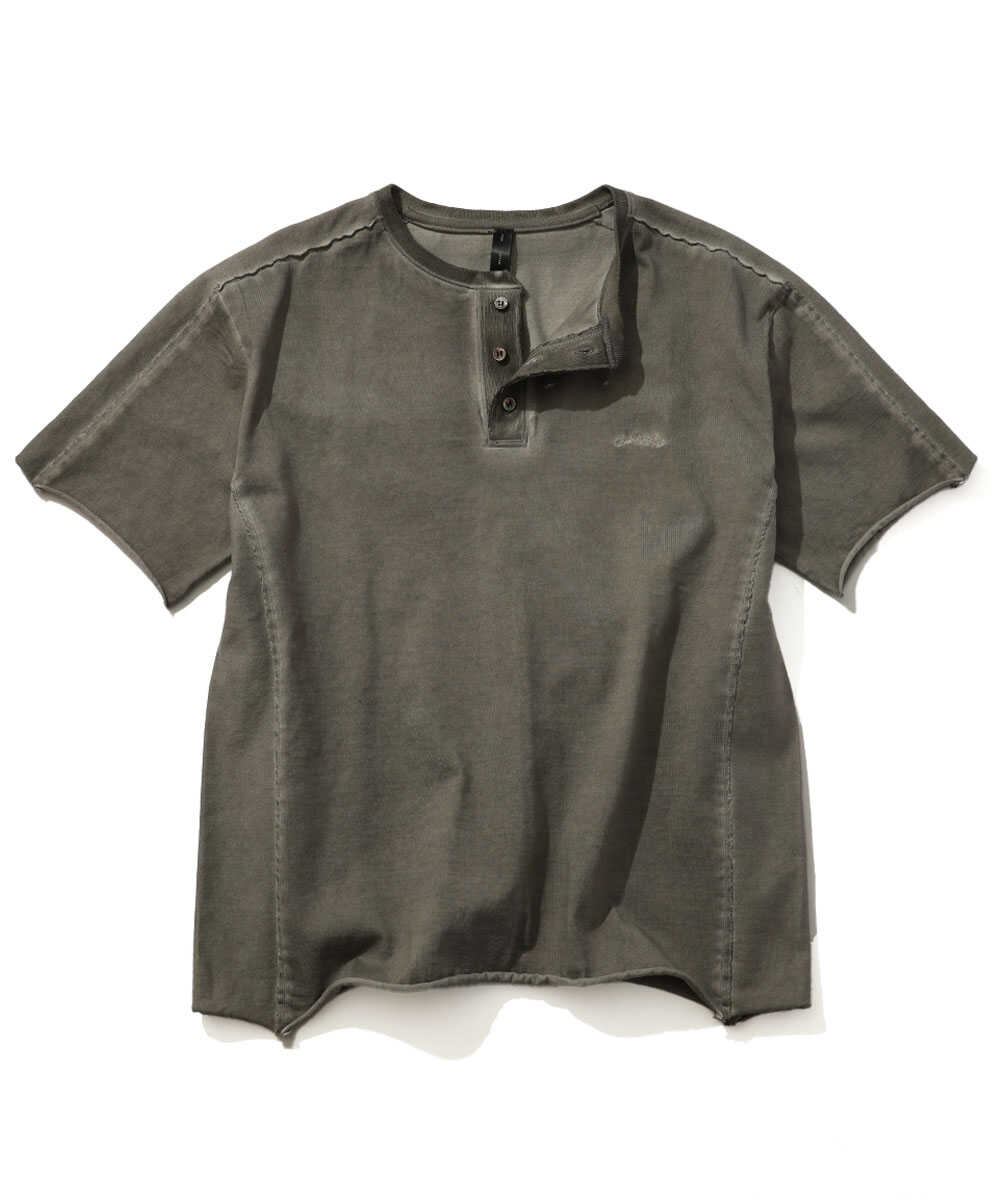 別注限定 カットオフ ヘンリーネックTシャツ