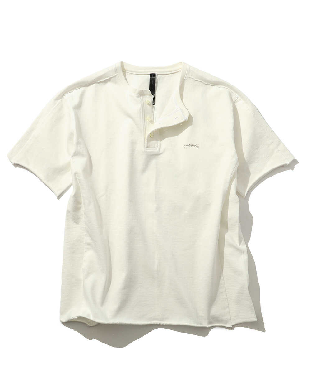 別注限定 カットオフ ヘンリーネックTシャツ