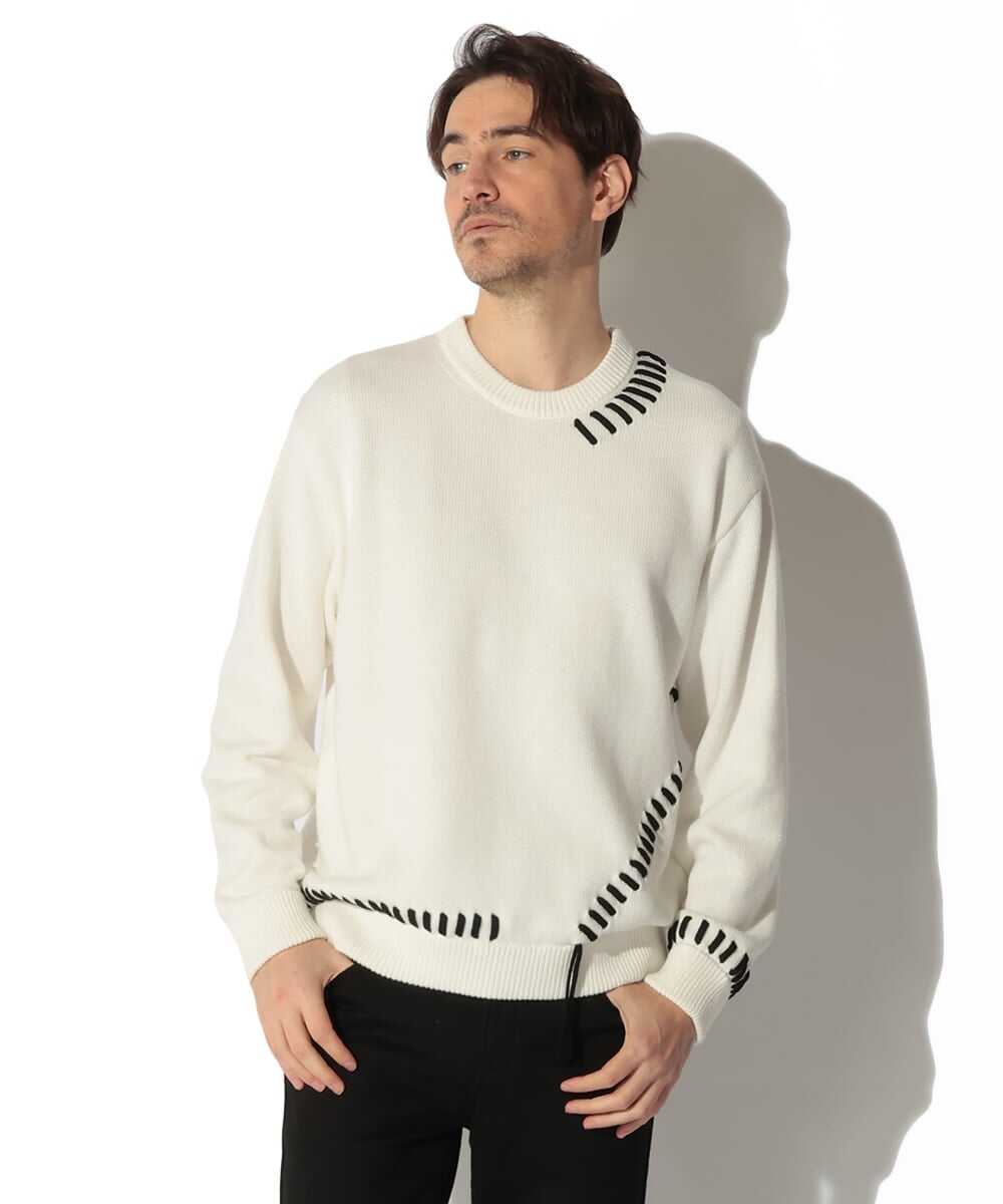 ポイントスレッド プルオーバーニット