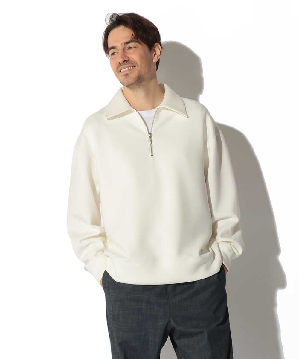 ダンボール ハーフジップ プルオーバー