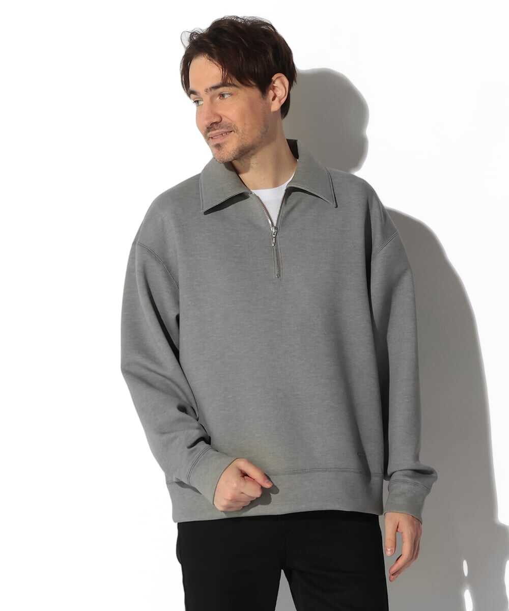 ダンボール ハーフジップ プルオーバー