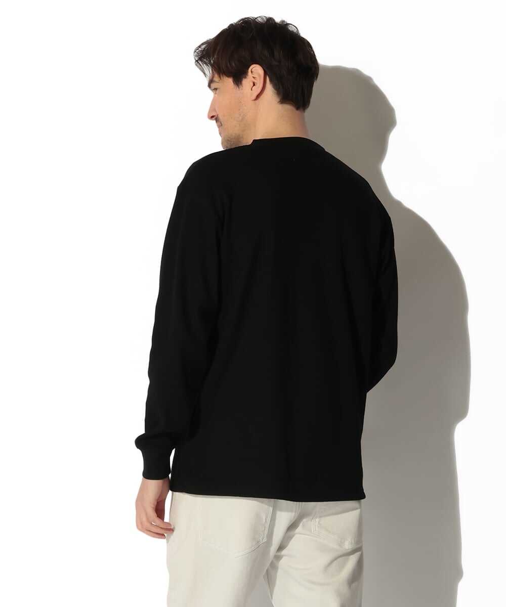 ワンポイント ワッフルクロスロンT