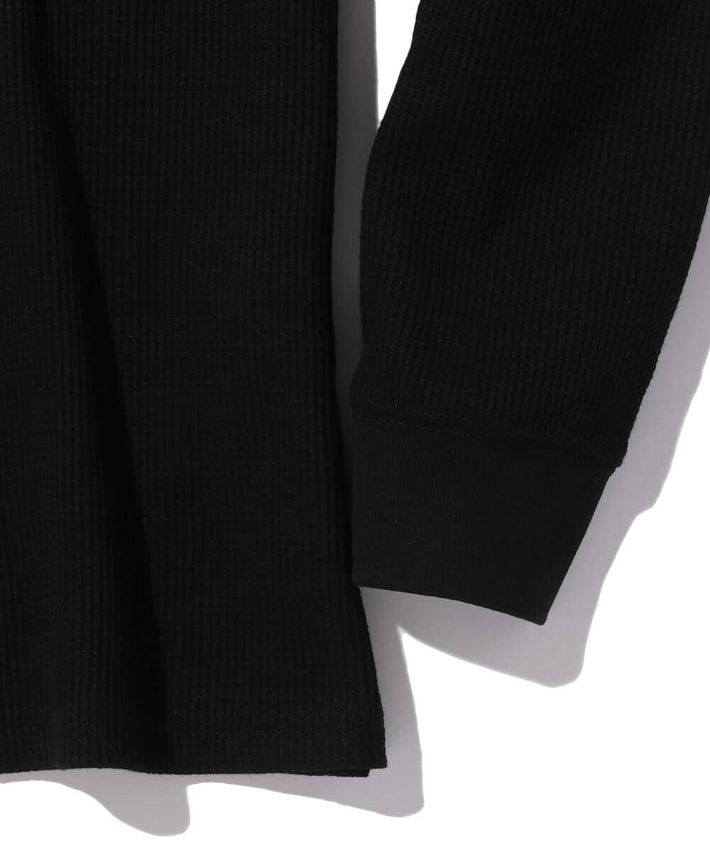 ワンポイント ワッフルクロスロンT