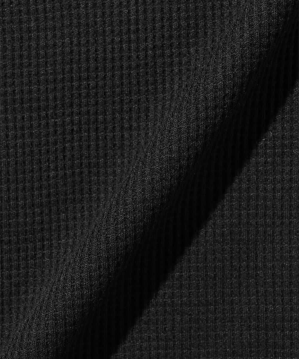 ワンポイント ワッフルクロスロンT