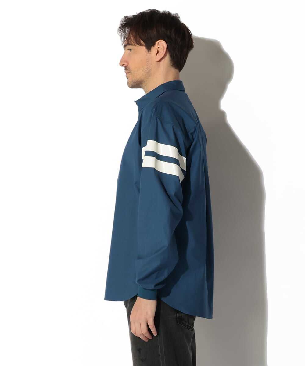 バックサテンショート カラーラインシャツ