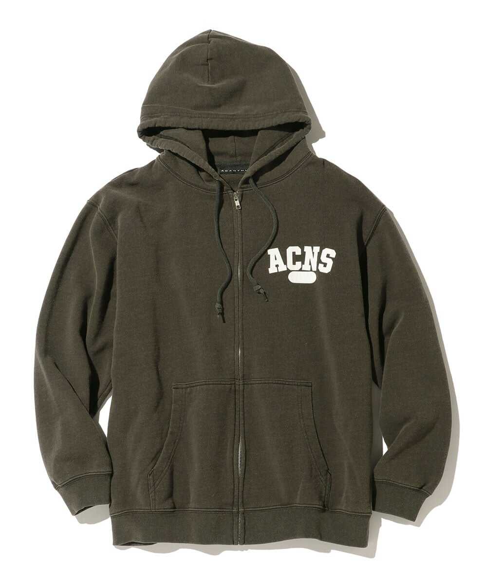 エイジング カレッジロゴ ジップアップパーカ