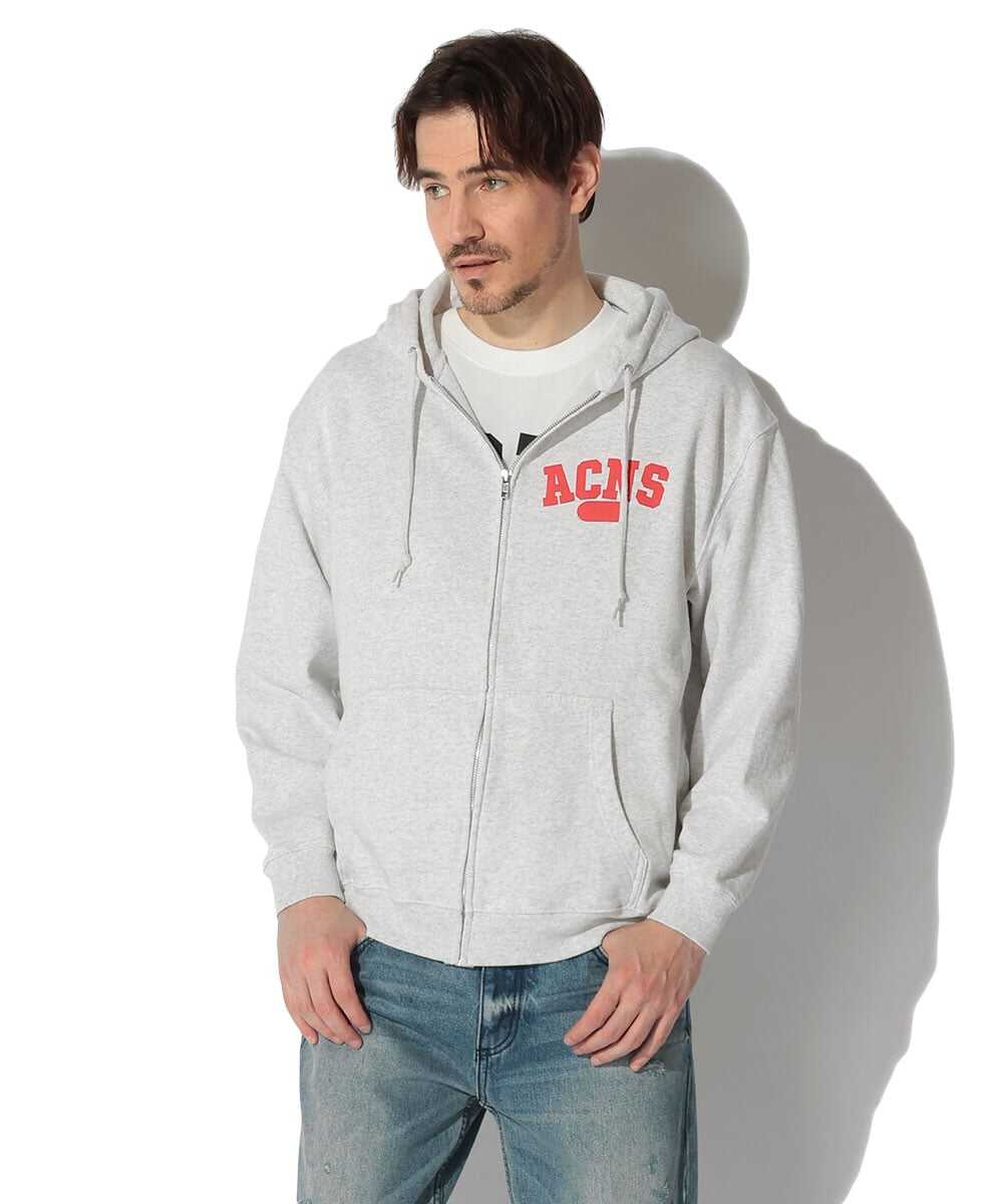 エイジング カレッジロゴ ジップアップパーカ