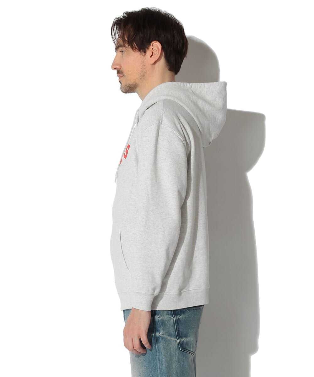 エイジング カレッジロゴ ジップアップパーカ