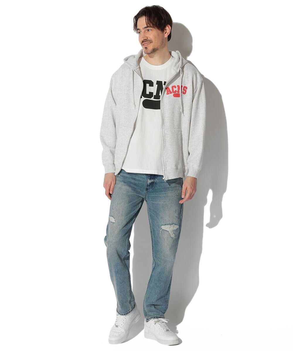 エイジング カレッジロゴ ジップアップパーカ