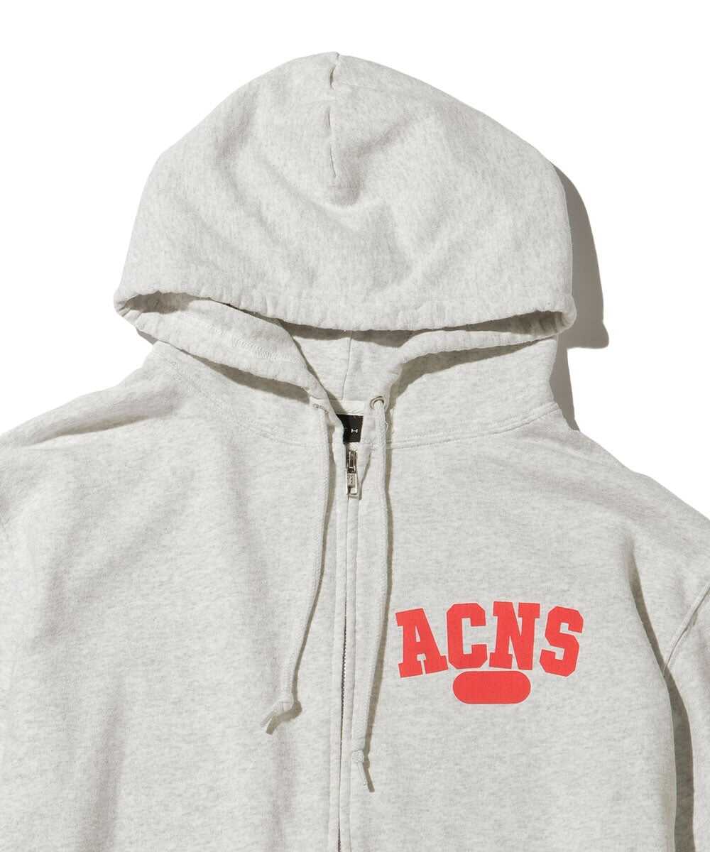 エイジング カレッジロゴ ジップアップパーカ