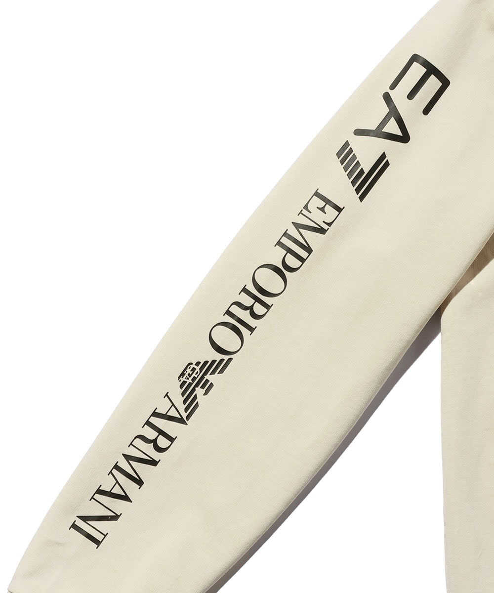 袖ロゴ入り ジップフーディ