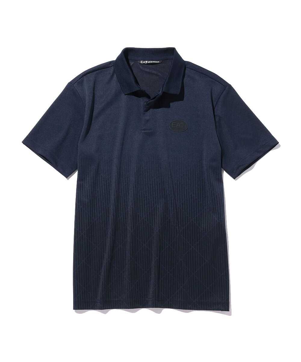 比翼仕立てのすっきりポロシャツ