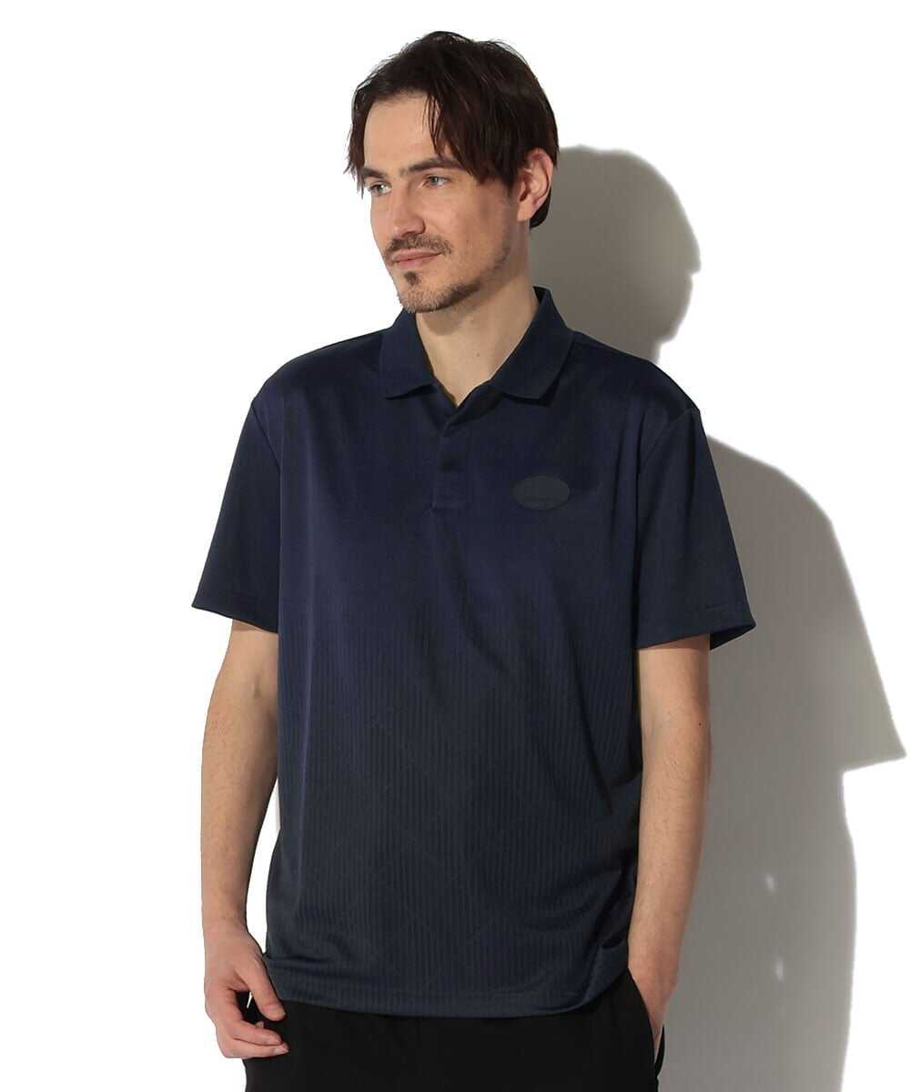 比翼仕立てのすっきりポロシャツ