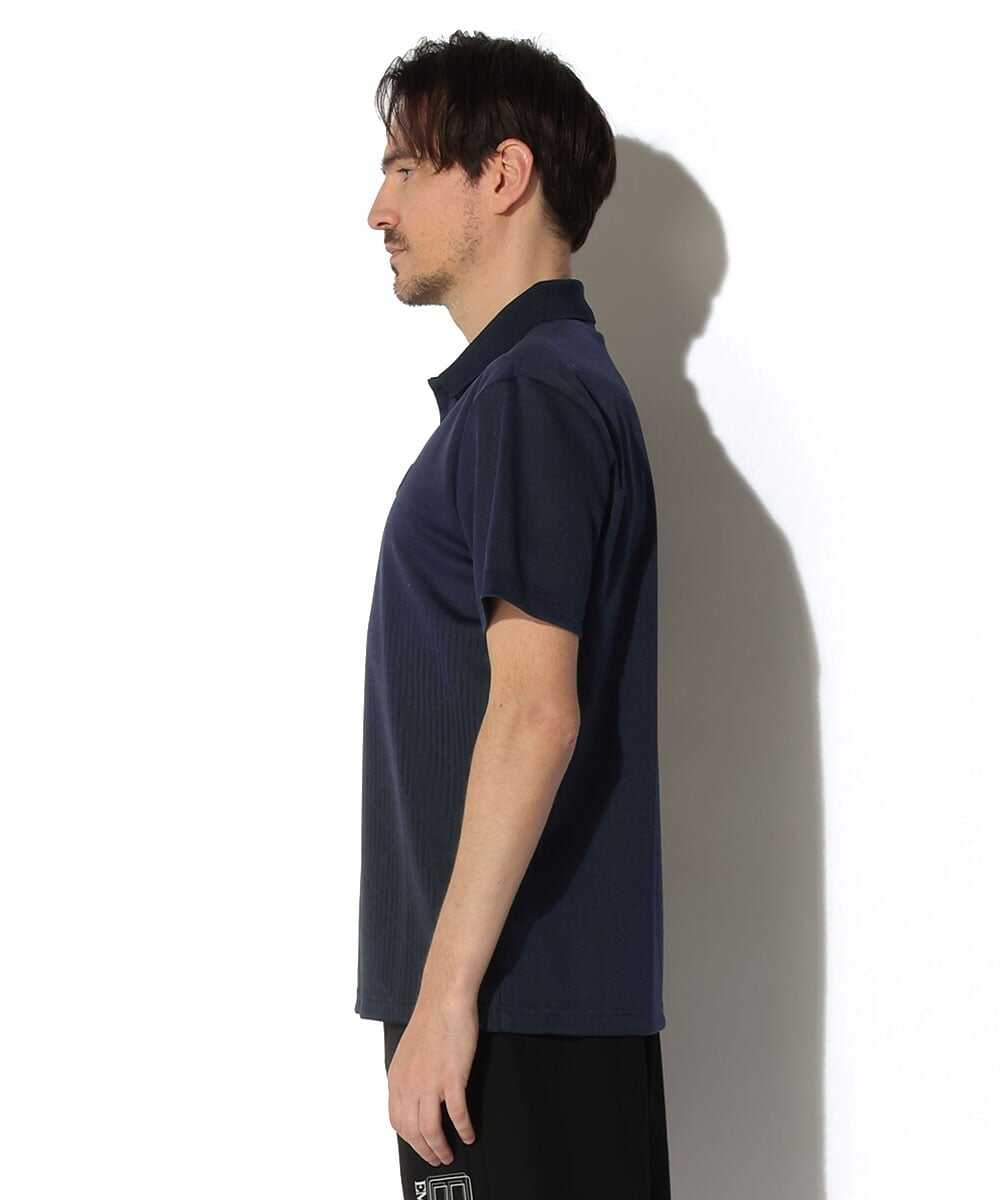 比翼仕立てのすっきりポロシャツ