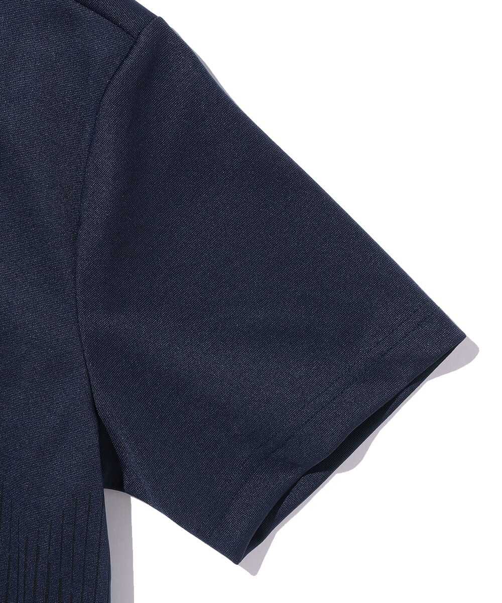 比翼仕立てのすっきりポロシャツ