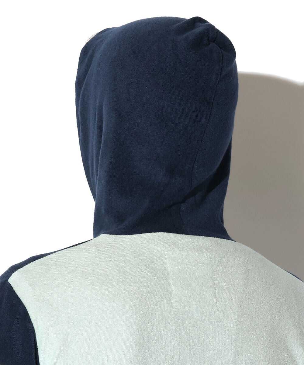 ツートーン パイルジップパーカ