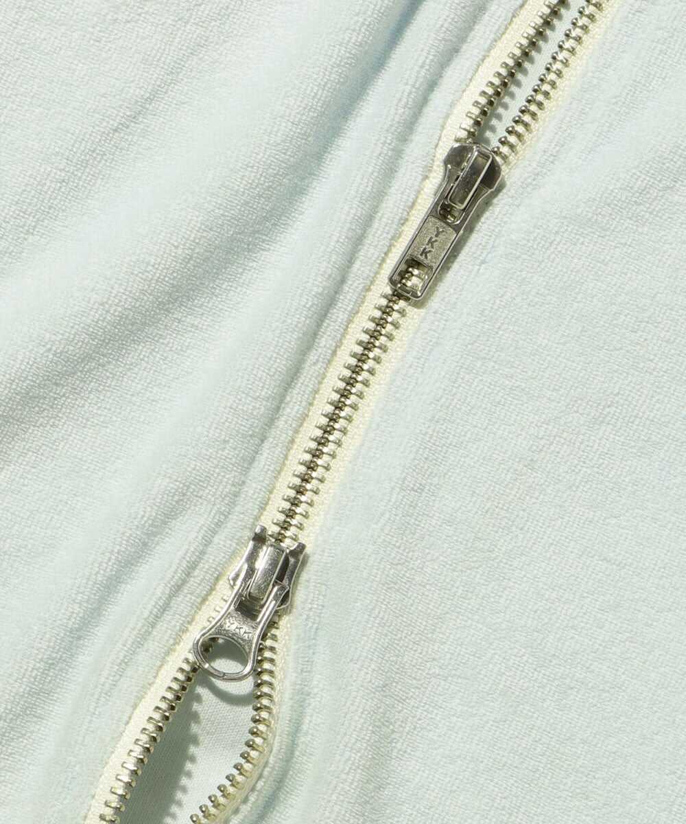 ツートーン パイルジップパーカ