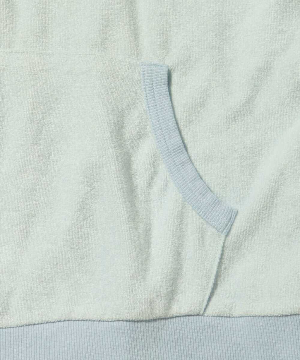 ツートーン パイルジップパーカ