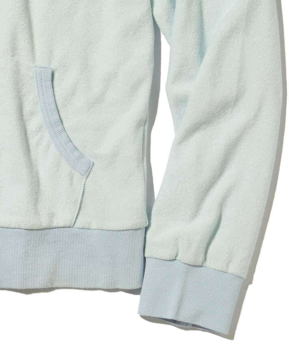 ツートーン パイルジップパーカ