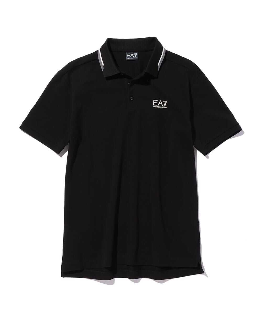 襟ライン入り ポロシャツ