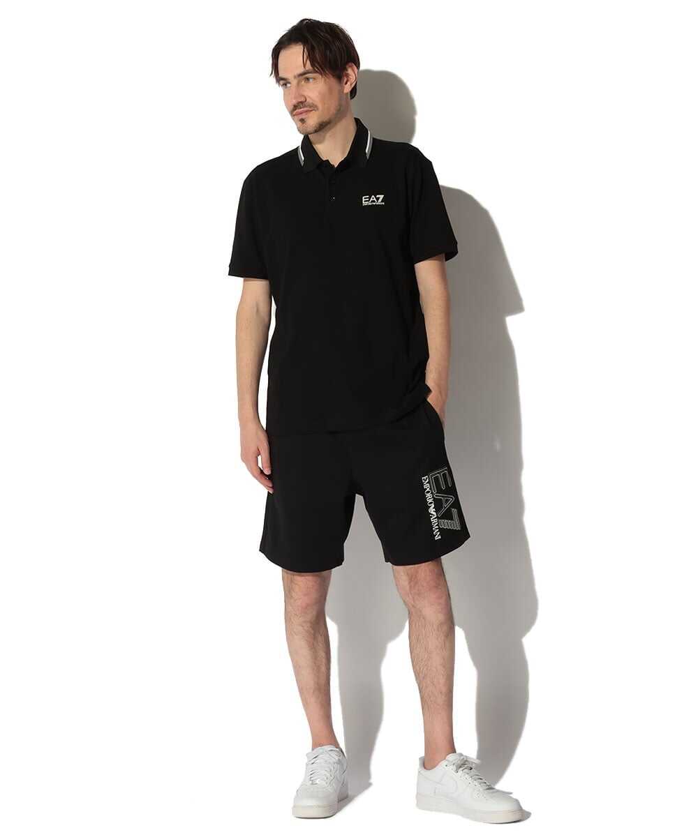 襟ライン入り ポロシャツ