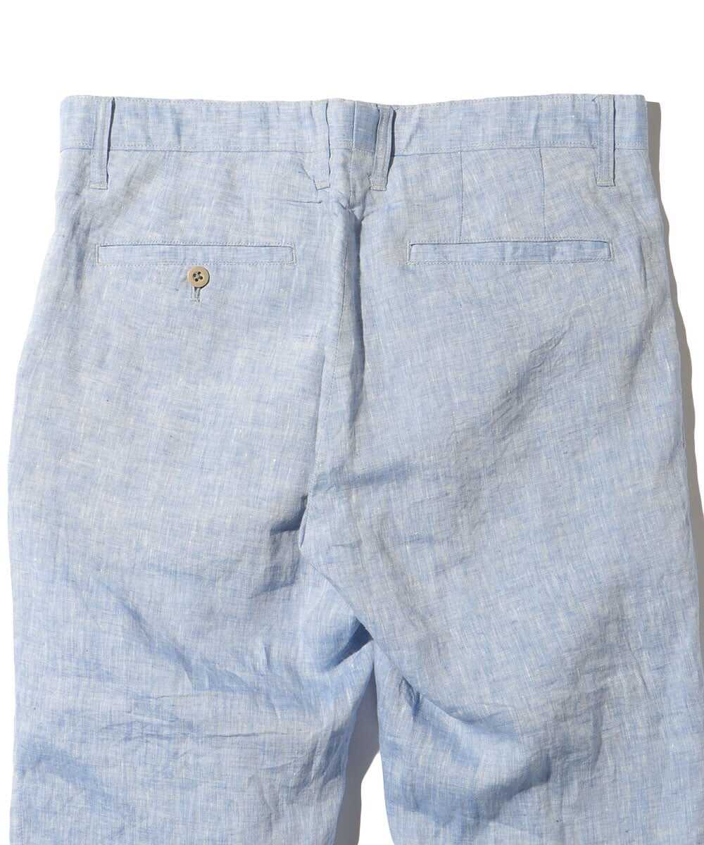 8分丈 リネントラウザーパンツ