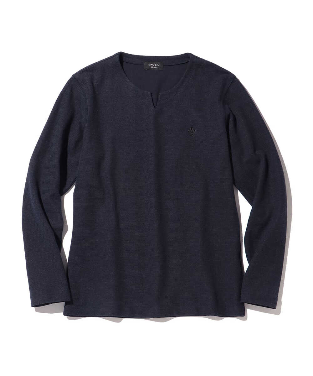 ダブルフェイス キーネックロンT