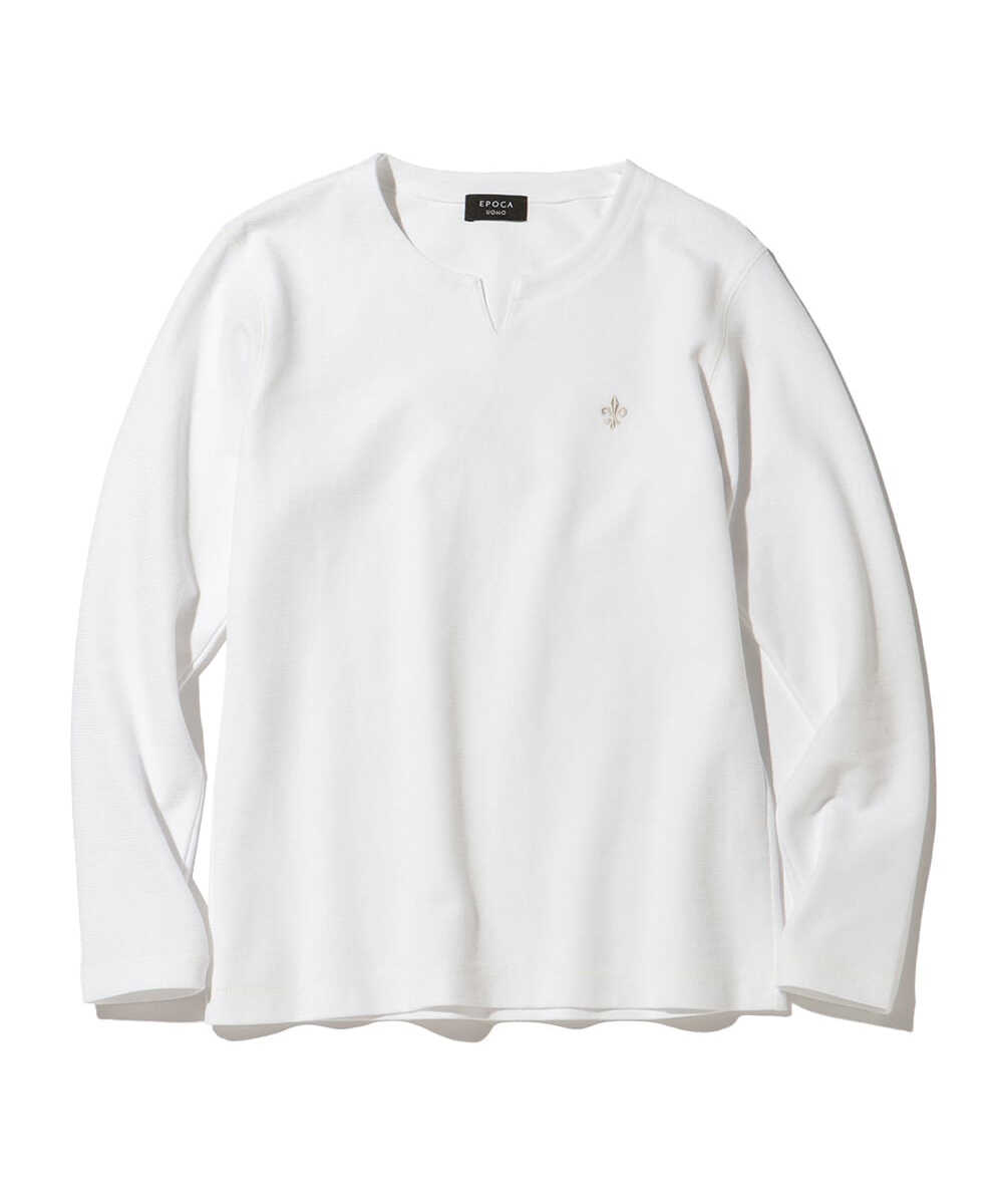 ダブルフェイス キーネックロンT