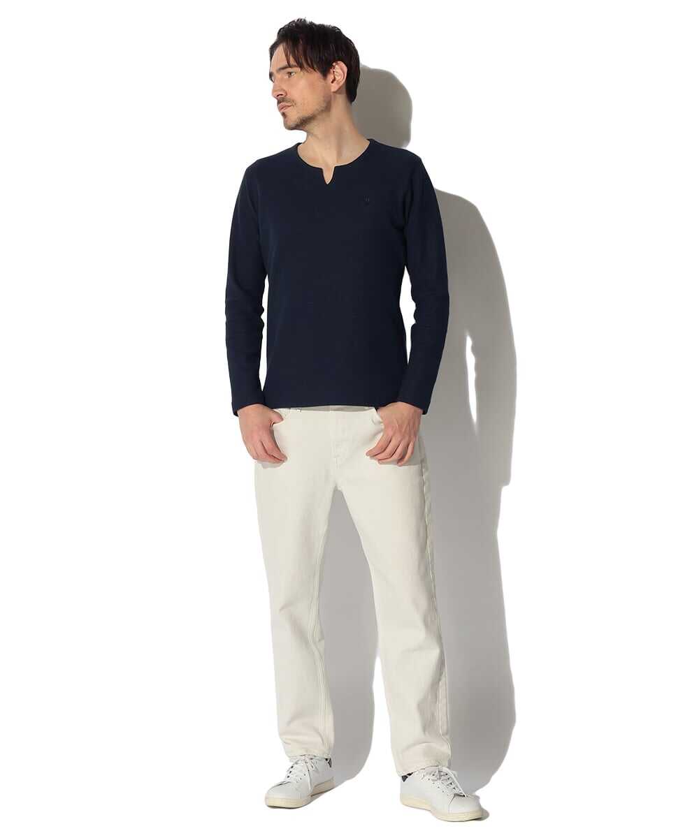 ダブルフェイス キーネックロンT