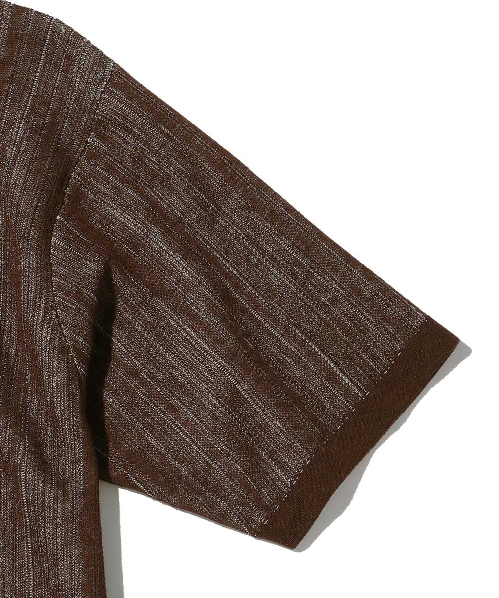 ストライプニットTシャツ