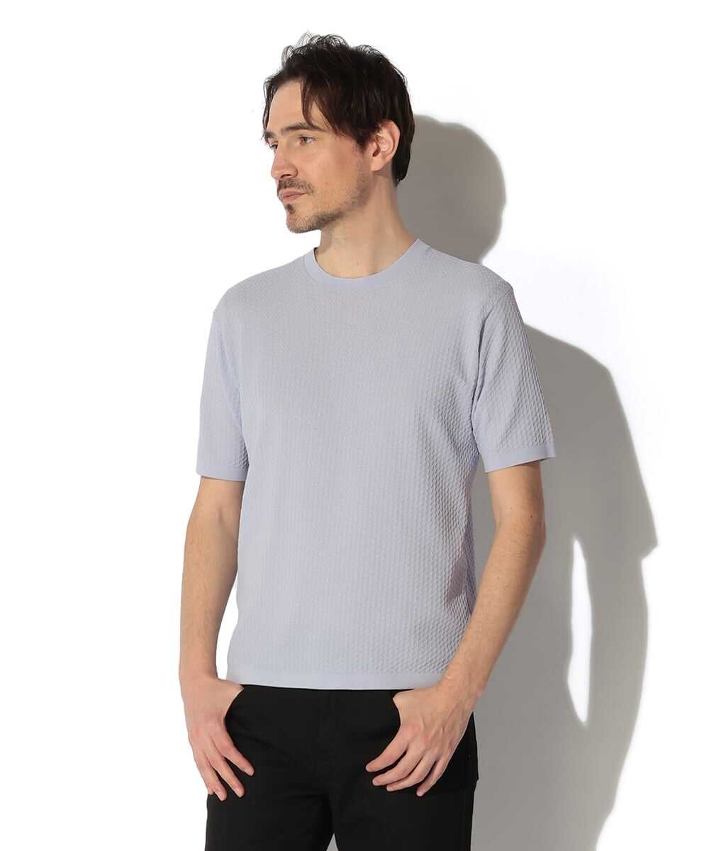 アセテート ニットTシャツ