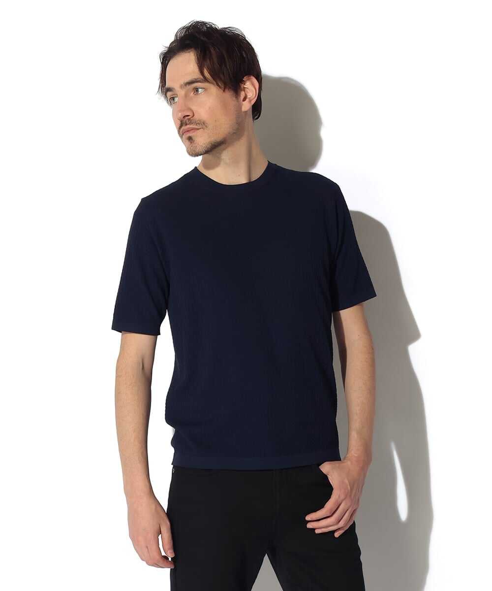 アセテート ニットTシャツ