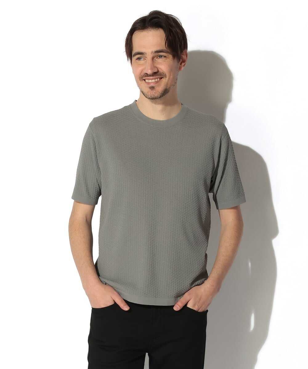 アセテート ニットTシャツ