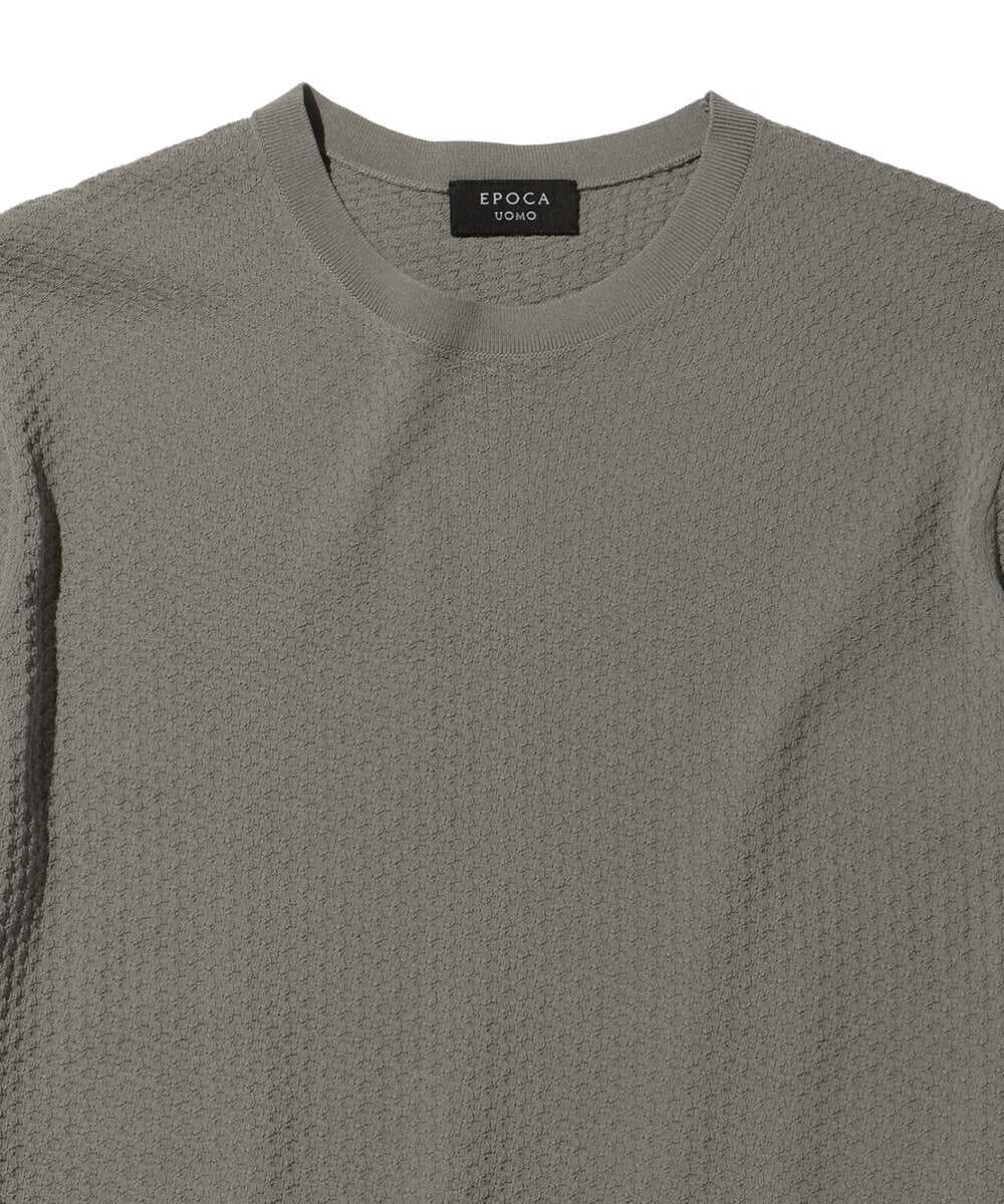 アセテート ニットTシャツ