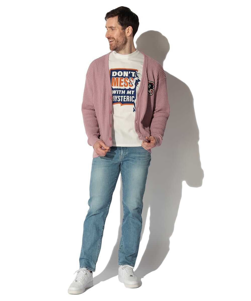 HG LAYDOWN ワッペンカーディガン