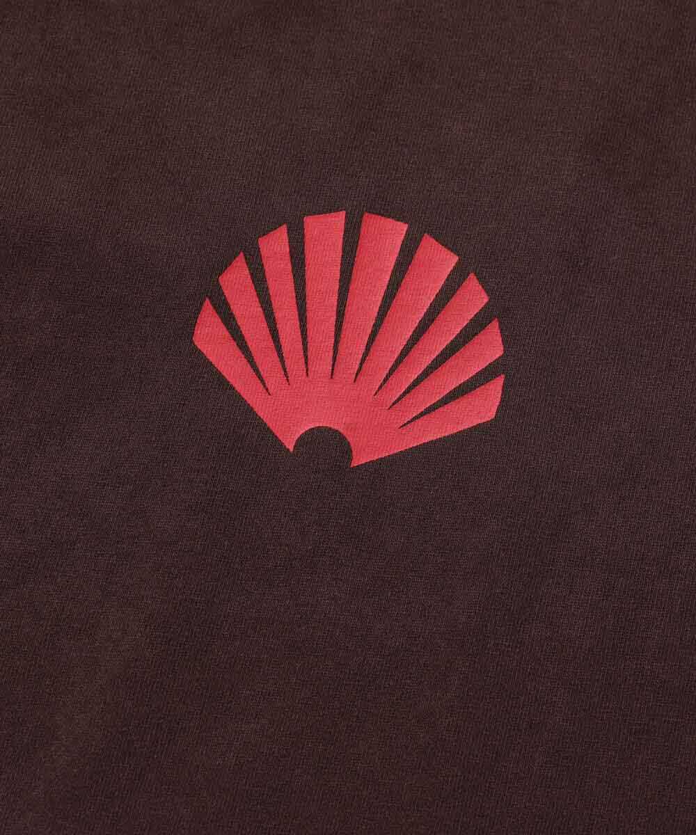 ピグメントダイ ロゴプリントTシャツ