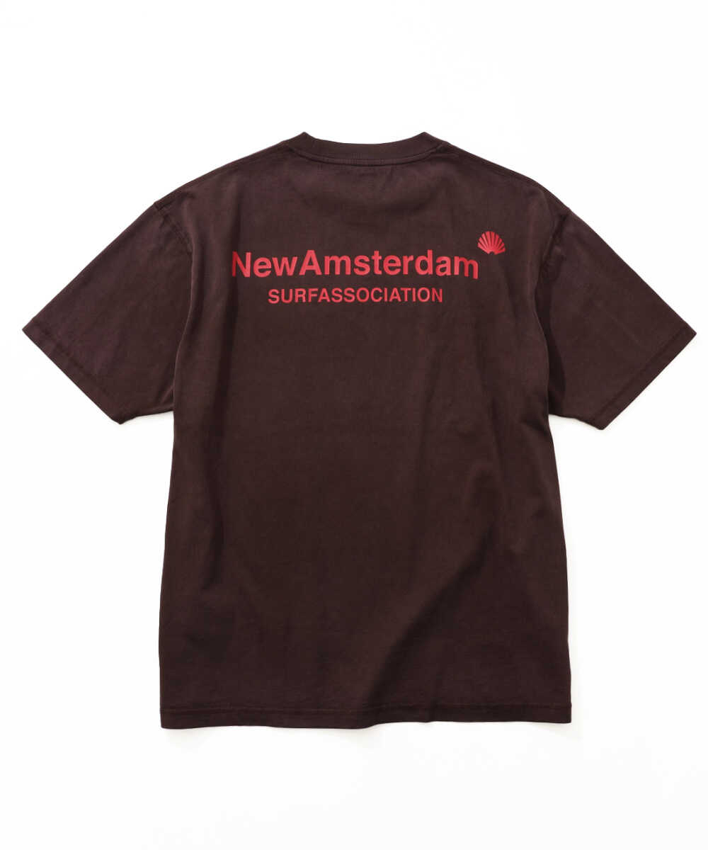 ピグメントダイ ロゴプリントTシャツ