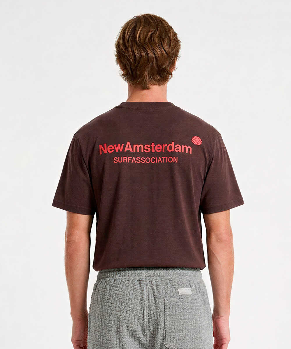 ピグメントダイ ロゴプリントTシャツ